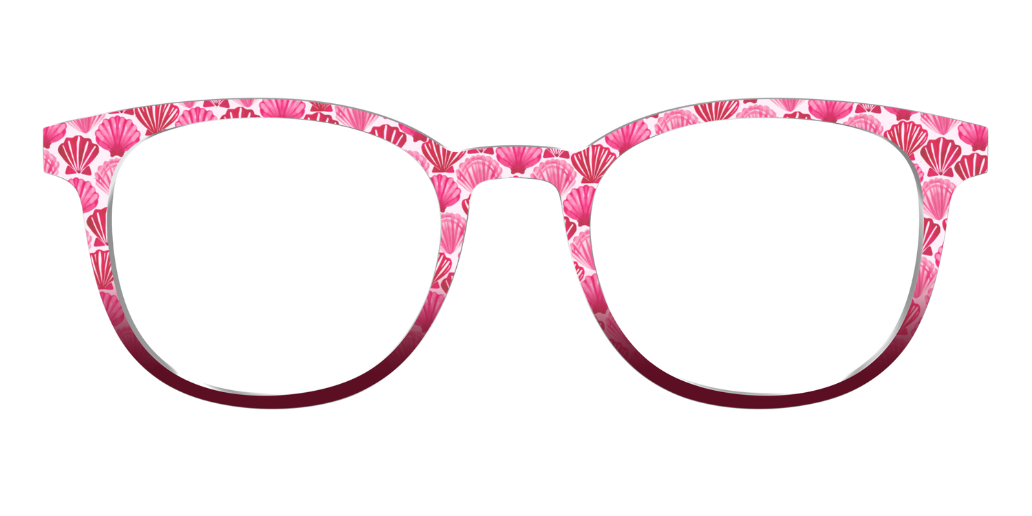 The Cerise Shell Scallop - Front Top Image - Pair Eyewear