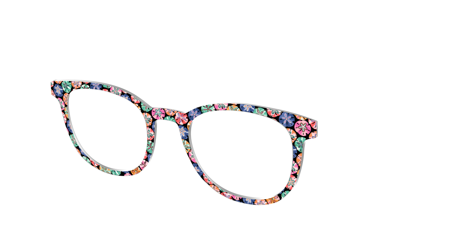 The Chic Sand Dollars - Angle Top Image - Pair Eyewear