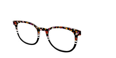 The Ditsy Stripe Split - Angle Top Thumbnail - Pair Eyewear
