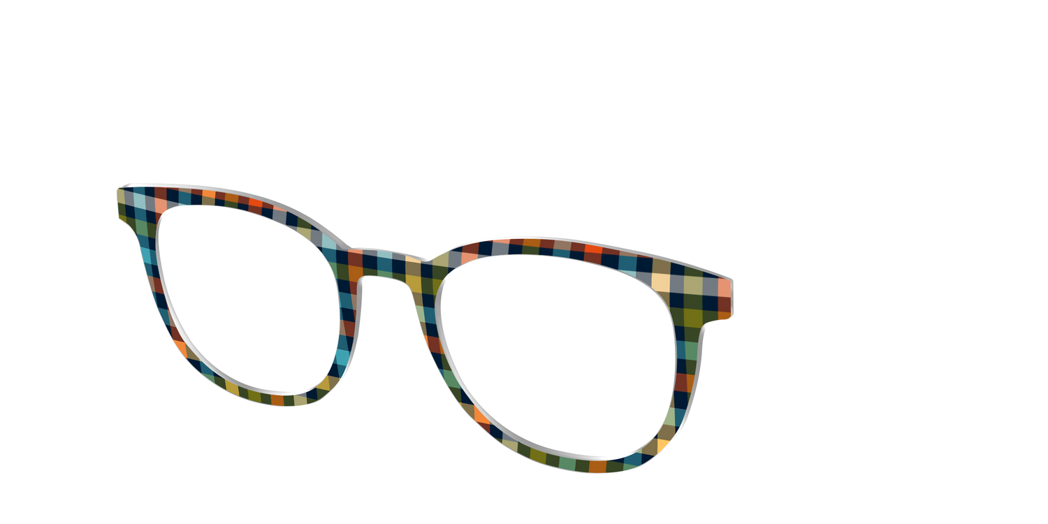 The Dockside Gingham - Angle Top Image - Pair Eyewear
