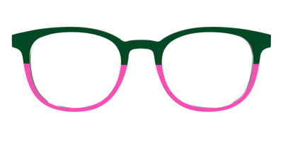 The Emerald and Flamingo Split - Front Top Thumbnail - Pair Eyewear