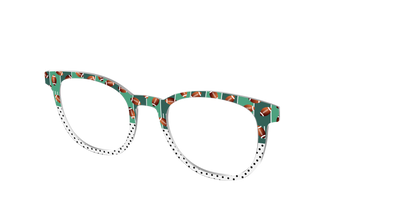 The Fifty Yard Line Polka Dot Split - Angle Top Thumbnail - Pair Eyewear