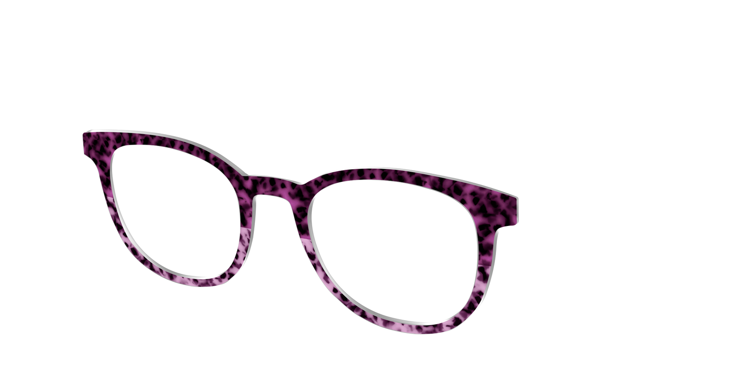 The Huckleberry Tortoise Split - Angle Top Image - Pair Eyewear