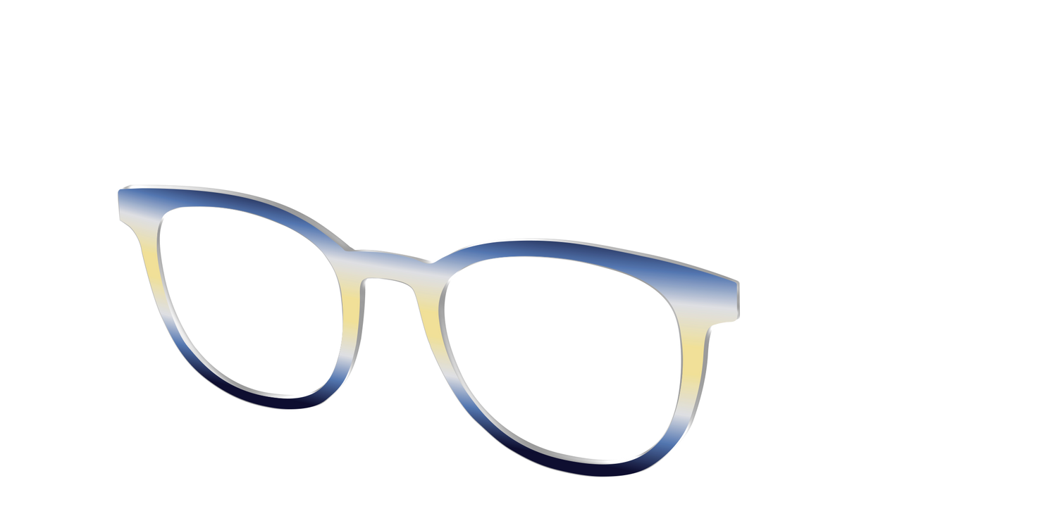 The Indigo to Honeysuckle Gradient - Angle Top Image - Pair Eyewear