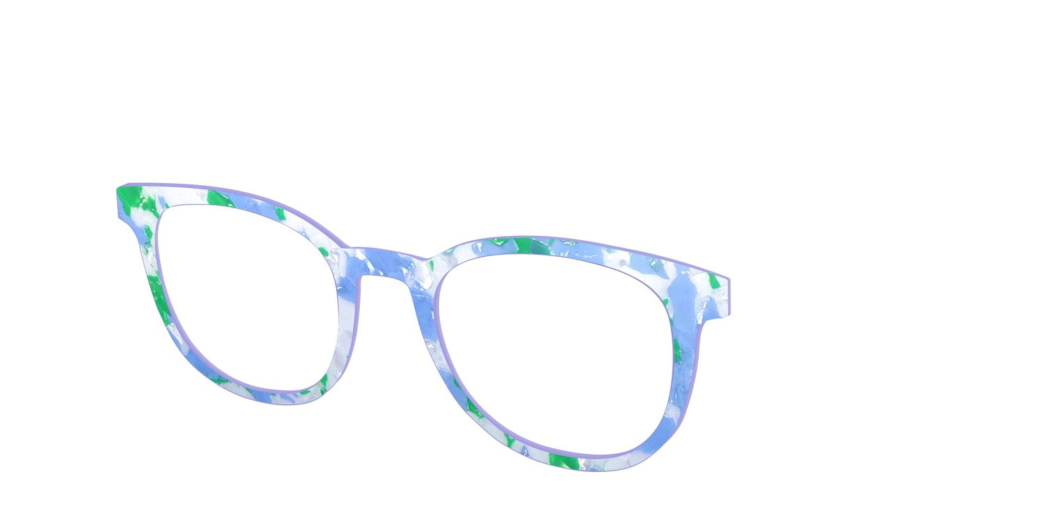 The Lakeside Pearl Marble - Angle Top Image - Pair Eyewear