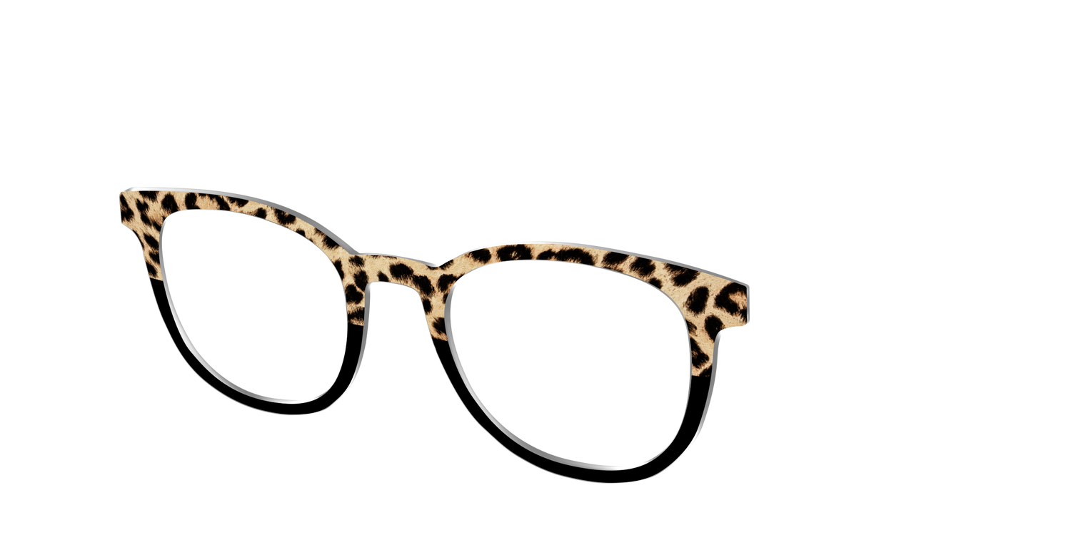 The Leopard Spots Split - Angle Top Image - Pair Eyewear