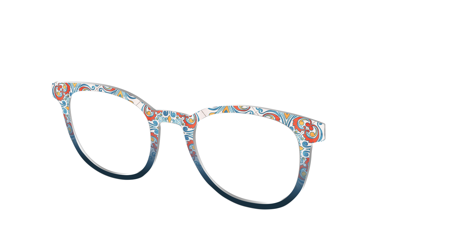 The Mediterranean Tile - Angle Top Image - Pair Eyewear