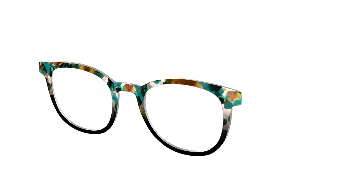 The Oxidized Copper Tortoise - Angle Top Image - Pair Eyewear