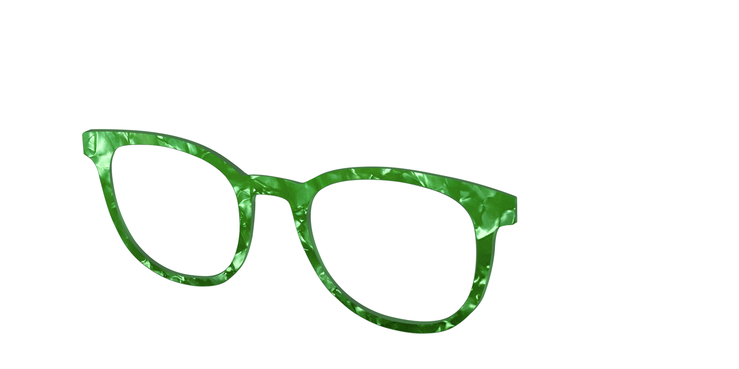 The Peridot Pearl Marble - Angle Top Image - Pair Eyewear