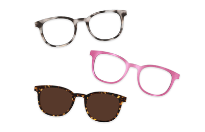 Pink Clear Rose Gold Metal - Set - Product Thumbnail 9 - Pair Eyewear