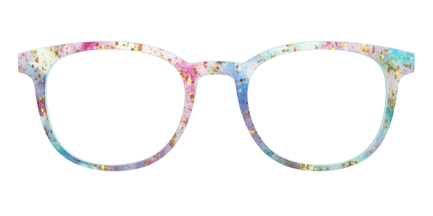 The Pixie Bokeh with Gold Flakes - Front Top Image - Pair Eyewear