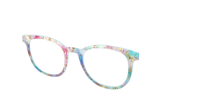 The Pixie Bokeh with Gold Flakes - Angle Top Thumbnail - Pair Eyewear