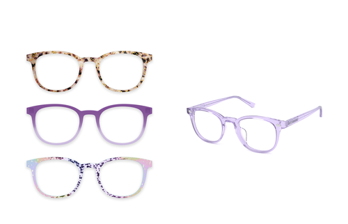 The Reese - Lavender Clear - Pair Eyewear
