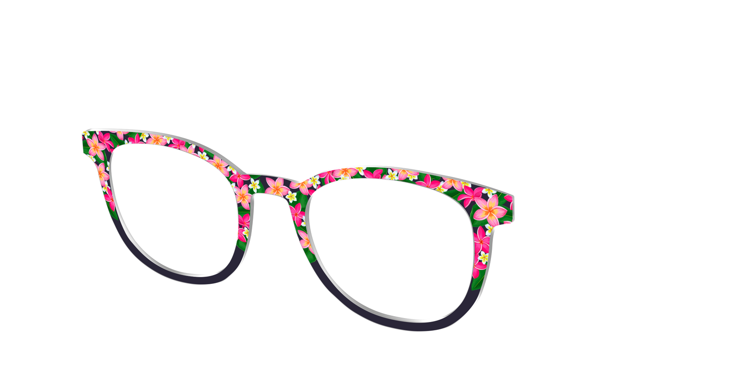 The Plumeria Crown - Angle Top Image - Pair Eyewear