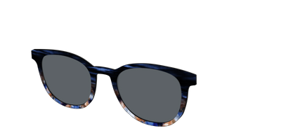 The Polarized Blue Horn Tortoise Sun Top - Angle Top Thumbnail - Pair Eyewear