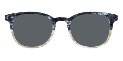 The Polarized Navy to Taupe Pearl Split Sun Top - Front Top Thumbnail - Pair Eyewear
