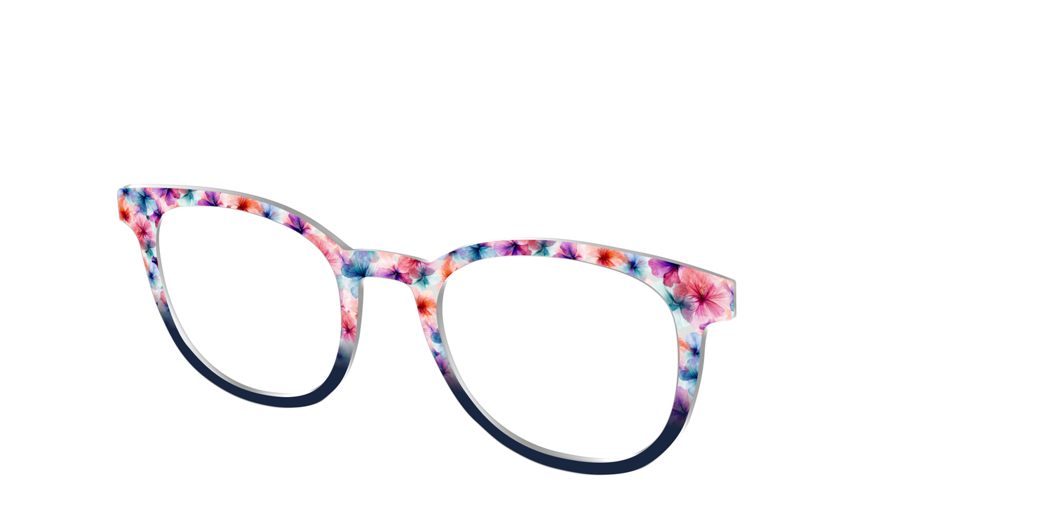 The Pressed Hibiscus - Angle Top Image - Pair Eyewear