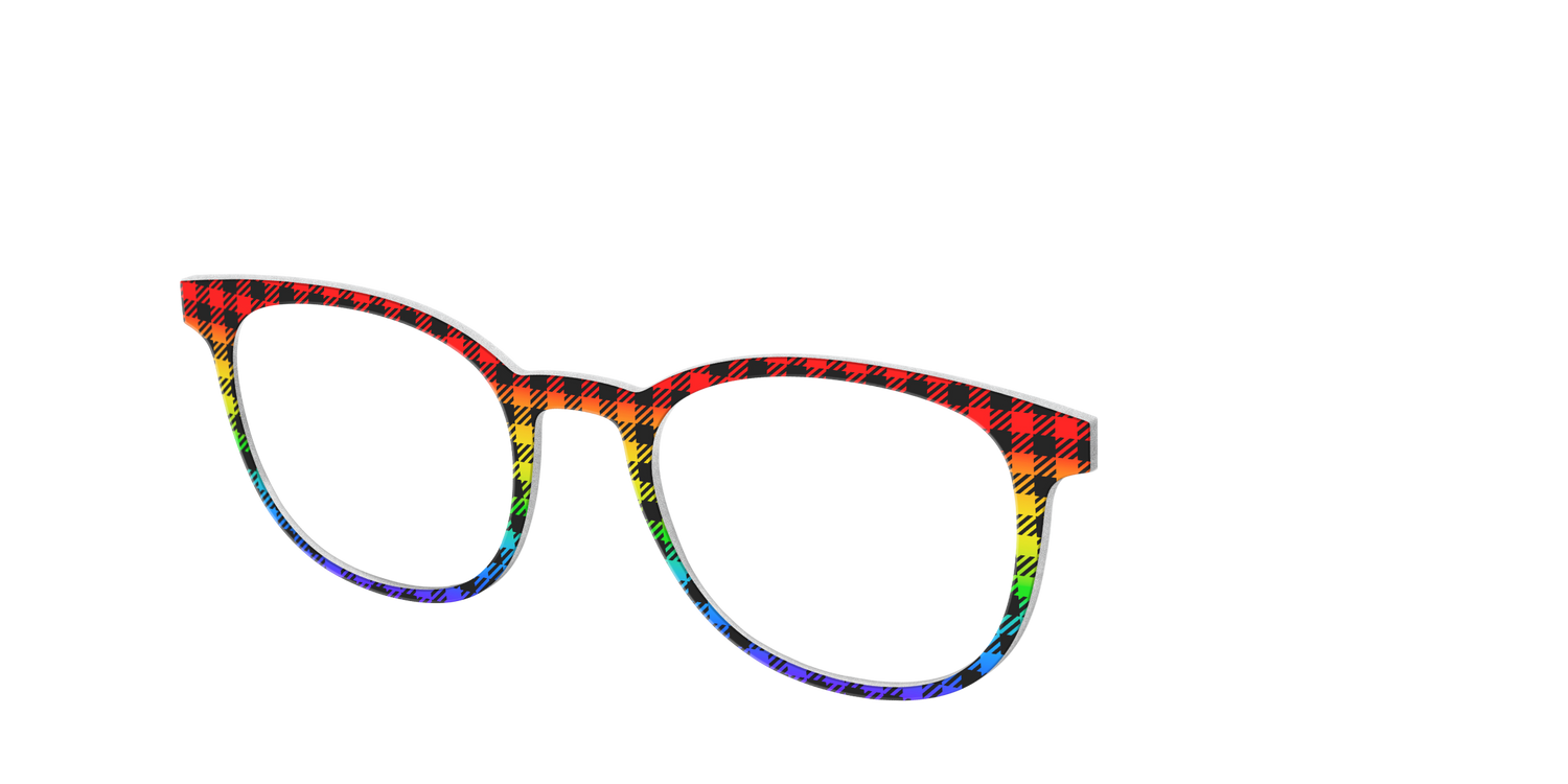 The Primary Plaid - Angle Top Image - Pair Eyewear