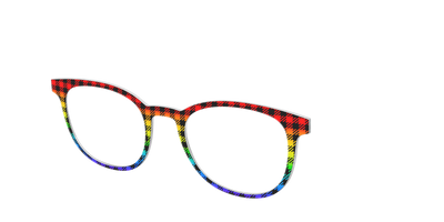 The Primary Plaid - Angle Top Thumbnail - Pair Eyewear