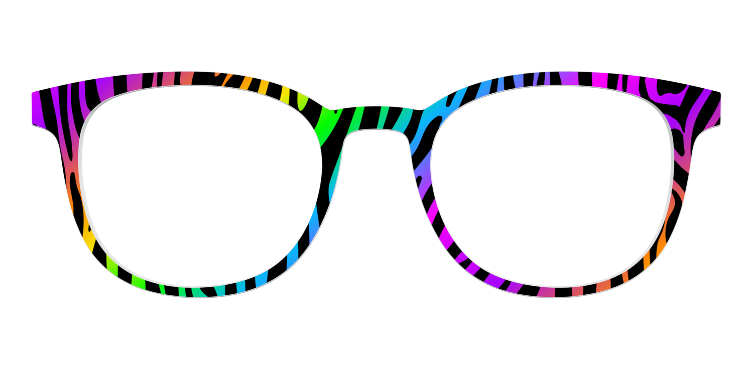 The Prismatic Zebra - Front Top Image - Pair Eyewear