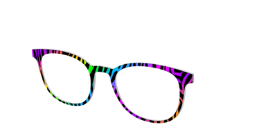 The Prismatic Zebra - Angle Top Thumbnail - Pair Eyewear