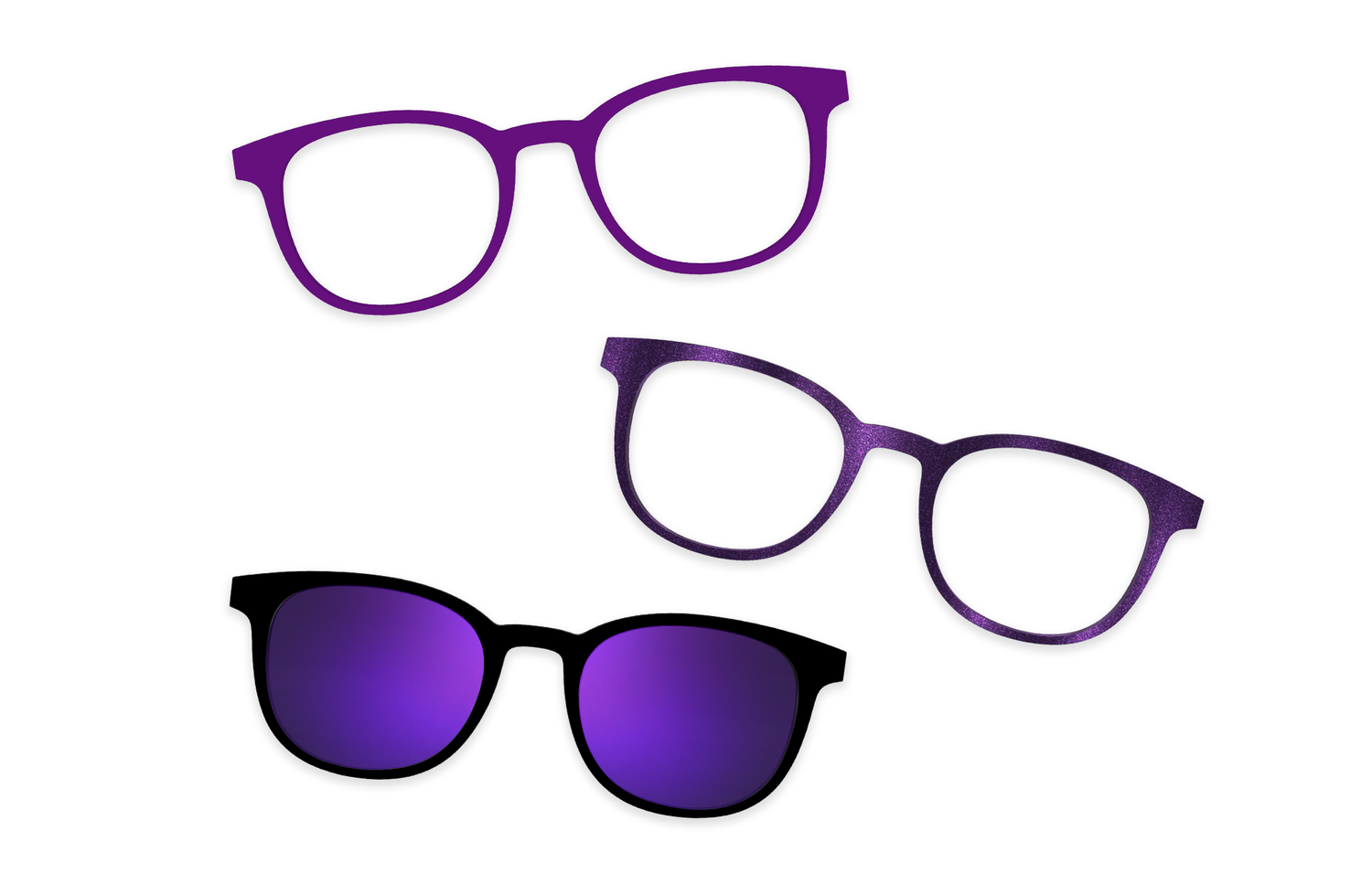 Purple Confetti Tortoise Gold Metal - Set - Product Image 9 - Pair Eyewear