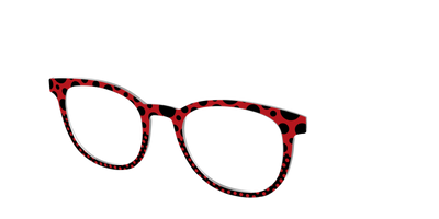 The Red Spotted Split - Angle Top Thumbnail - Pair Eyewear