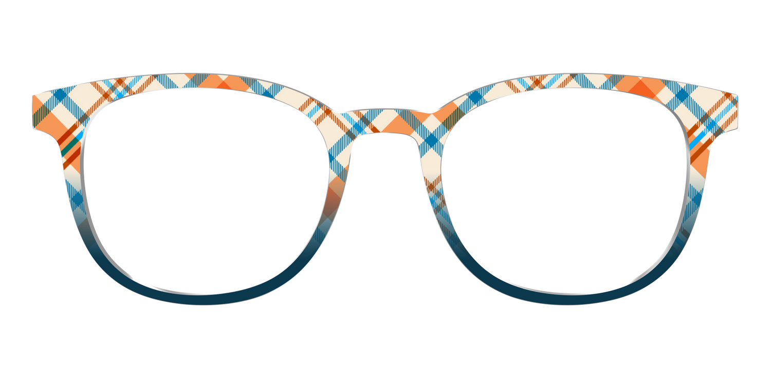 The Sailing Plaid - Front Top Image - Pair Eyewear