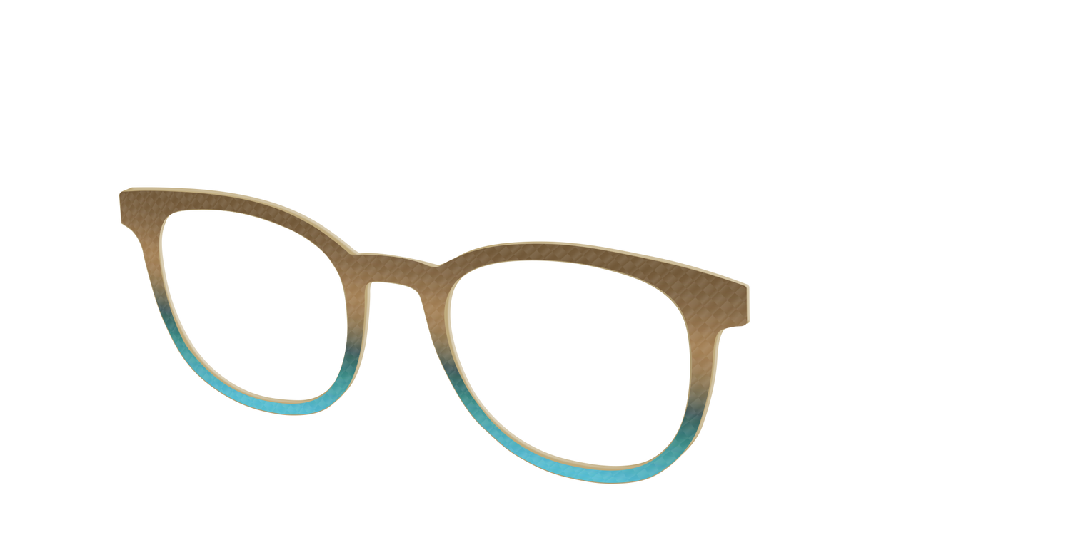 The Sand to Sea Gradient Check - Angle Top Image - Pair Eyewear
