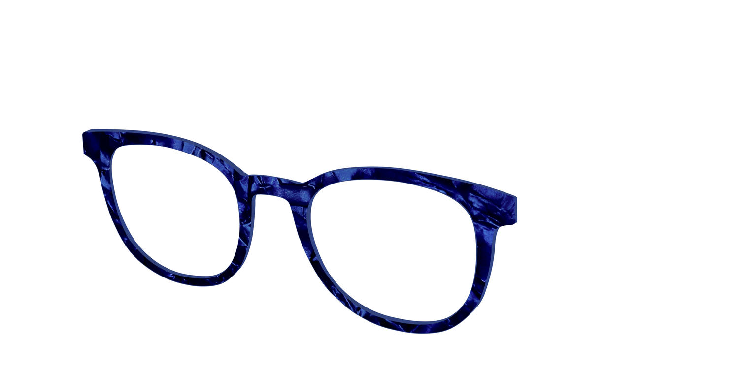 The Sapphire Pearl Marble - Angle Top Image - Pair Eyewear