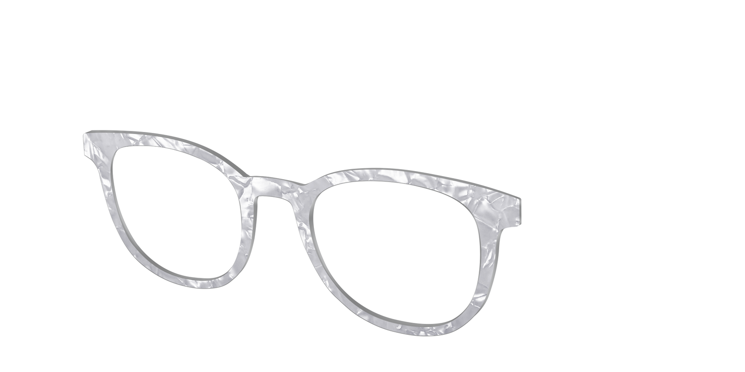 The Smoky Quartz Pearl Marble - Angle Top Image - Pair Eyewear