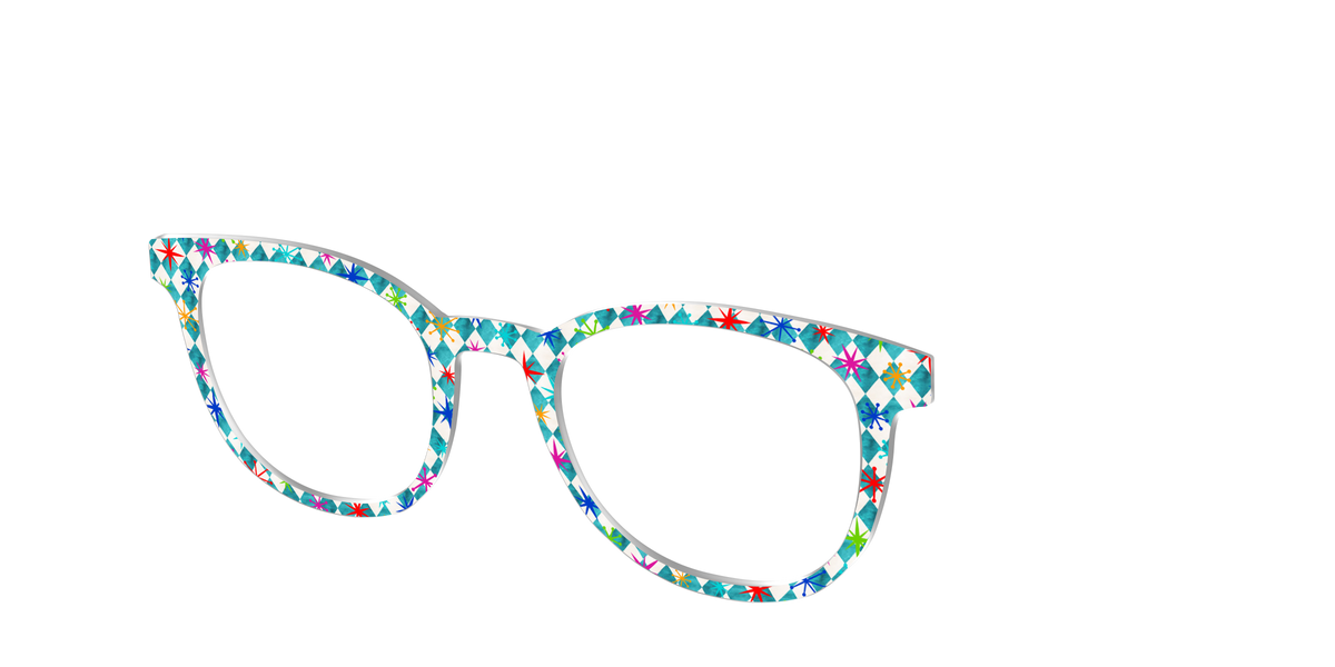 The Starburst Diamonds - Angle Top Image - Pair Eyewear