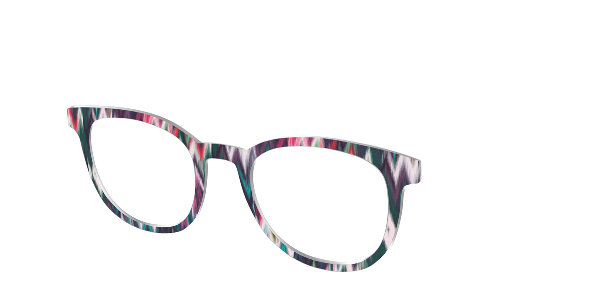 The Teal Ikat - Angle Top Image - Pair Eyewear