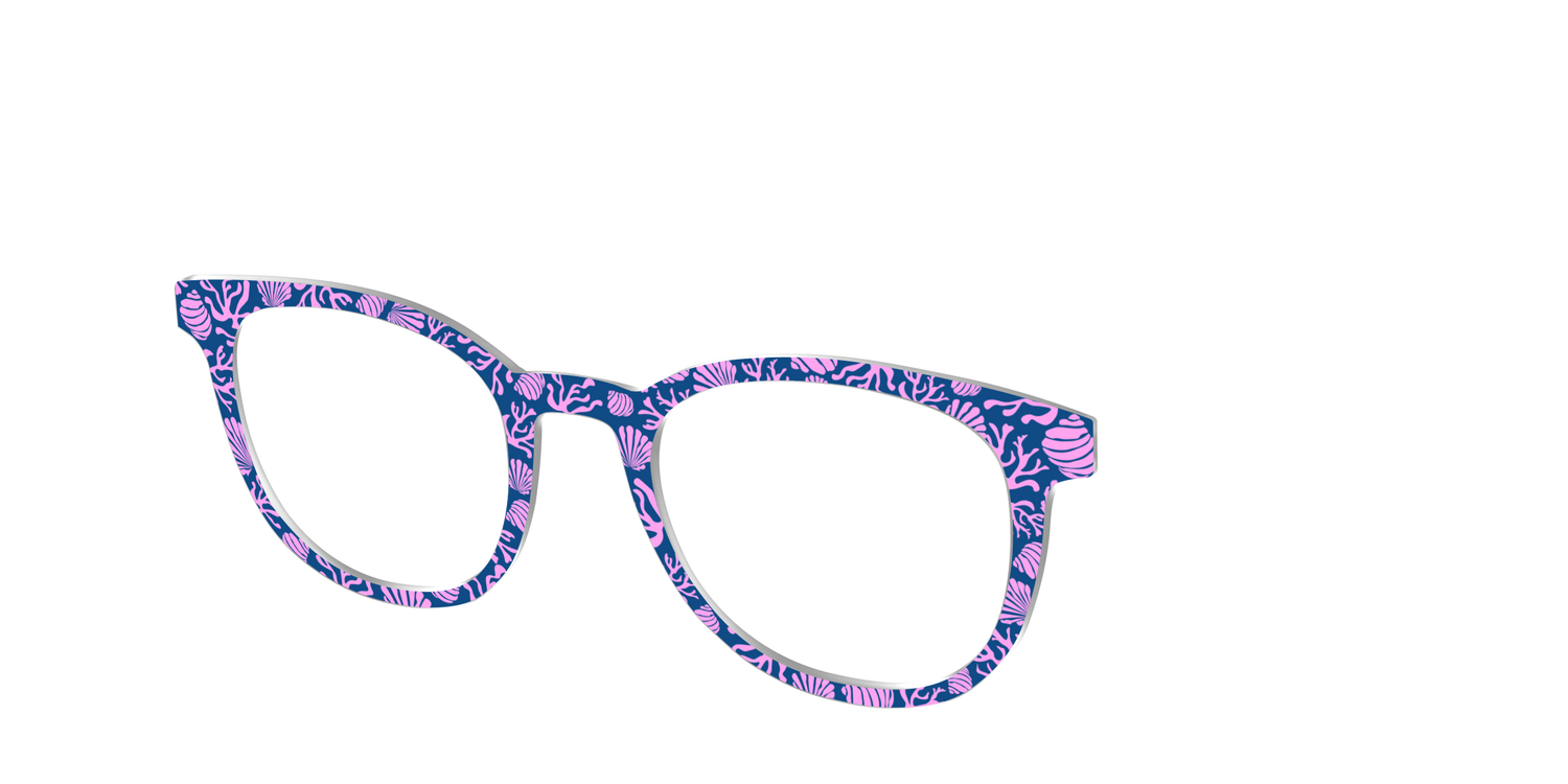 The Two-Toned Coral - Angle Top Image - Pair Eyewear