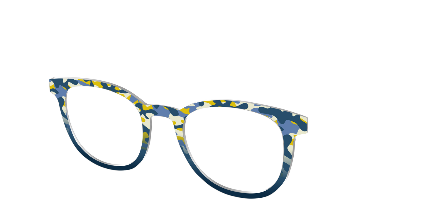 The Waterfront Breeze Camo - Angle Top Image - Pair Eyewear