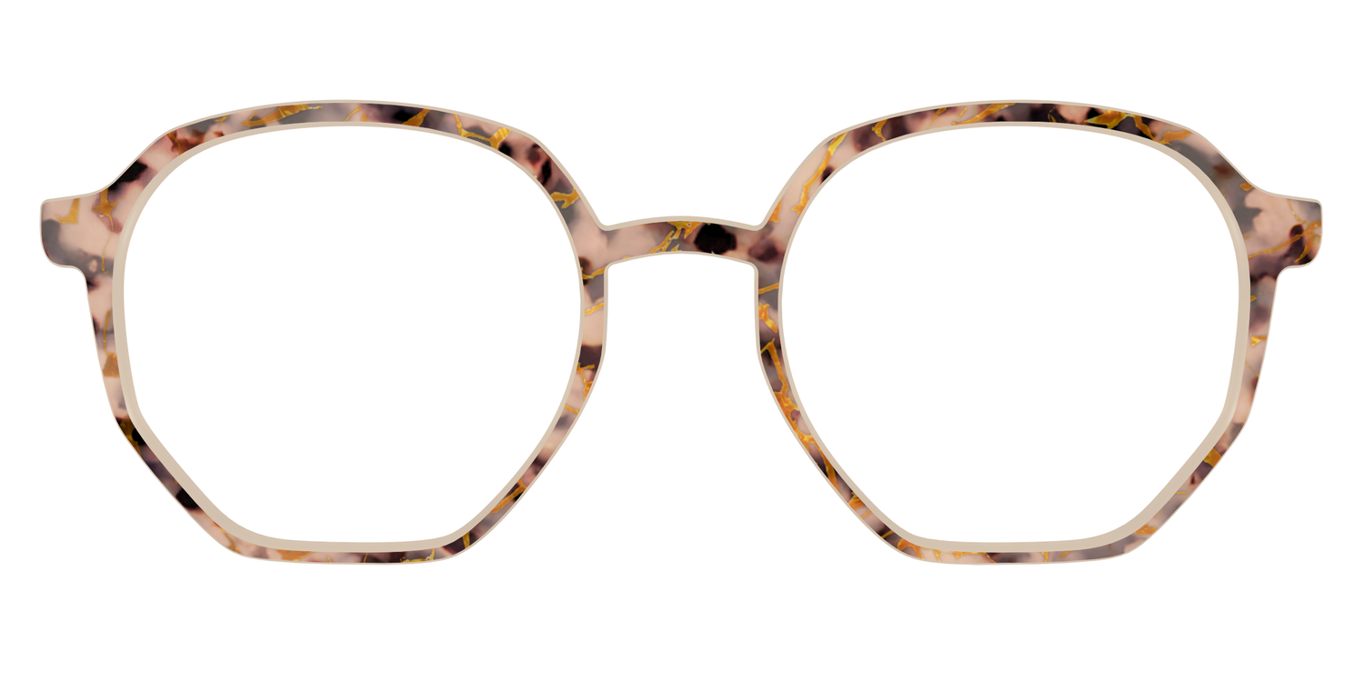 The Almond Tortoise with Gold Streaks - Front Top Image - Pair Eyewear
