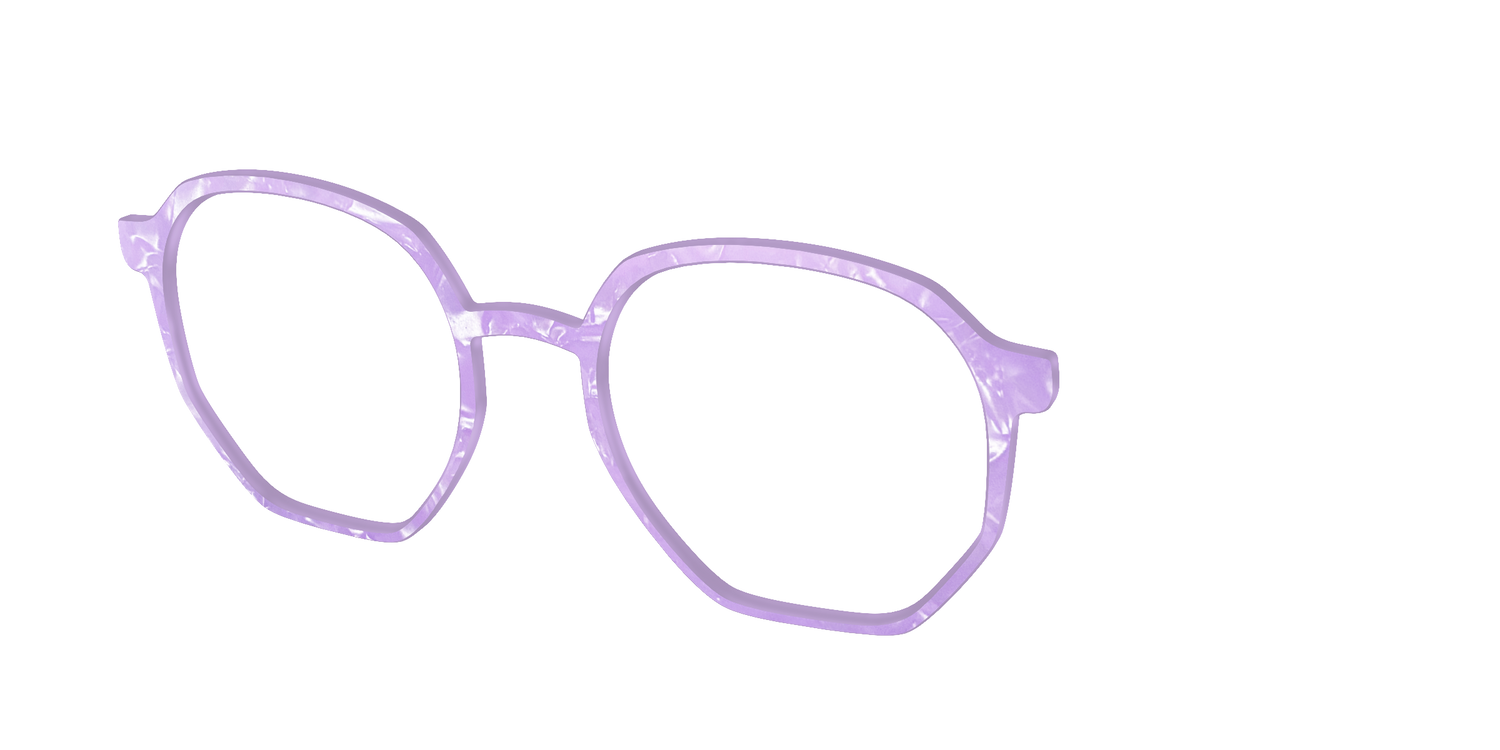 The Amethyst Pearl Marble - Angle Top Image - Pair Eyewear