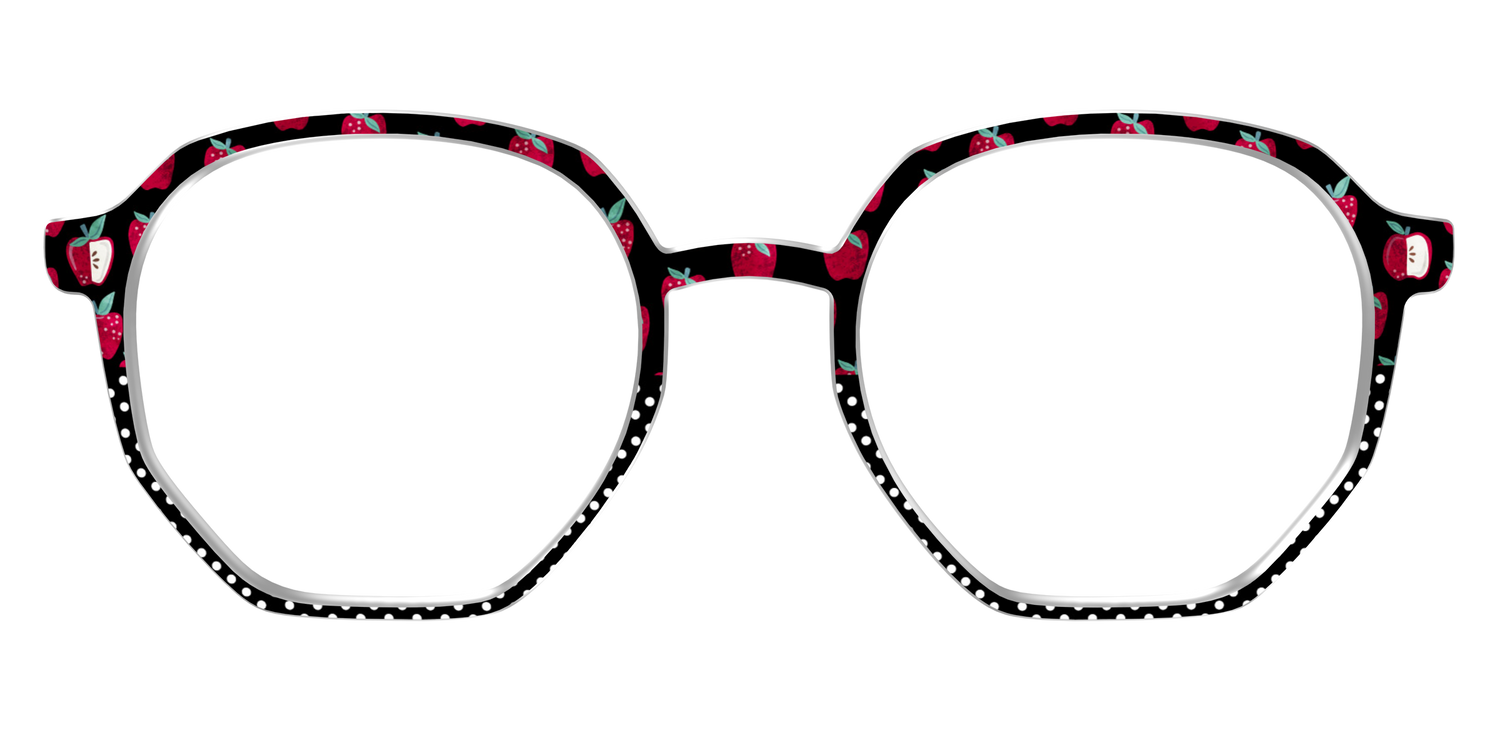 The Apple Polka Dot Split - Front Top Image - Pair Eyewear