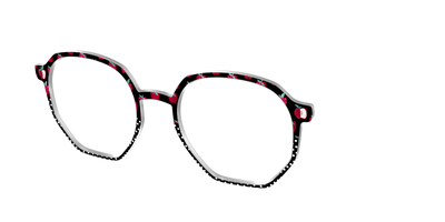 The Apple Polka Dot Split - Angle Top Thumbnail - Pair Eyewear