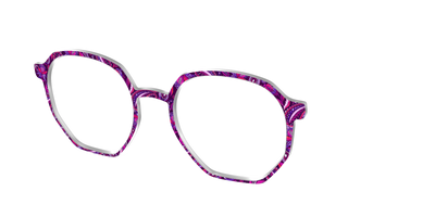 The Aubergine Paisley - Angle Top Thumbnail - Pair Eyewear