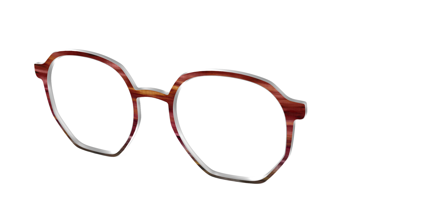 The Auburn Gradient Horn - Angle Top Image - Pair Eyewear