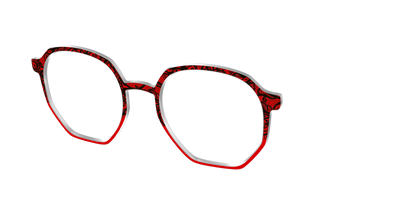 The Blood Red Lace Split - Angle Top Thumbnail - Pair Eyewear