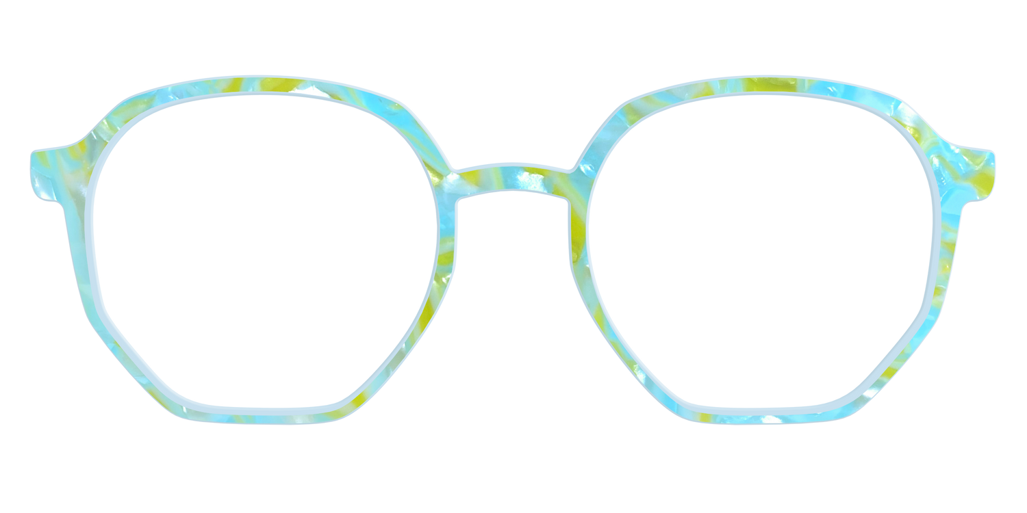 The Blue Lemonade Pearl Marble - Front Top Image - Pair Eyewear