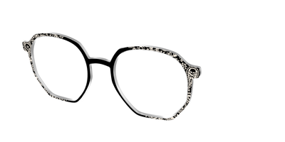 The Bone White Paisley - Angle Top Thumbnail - Pair Eyewear