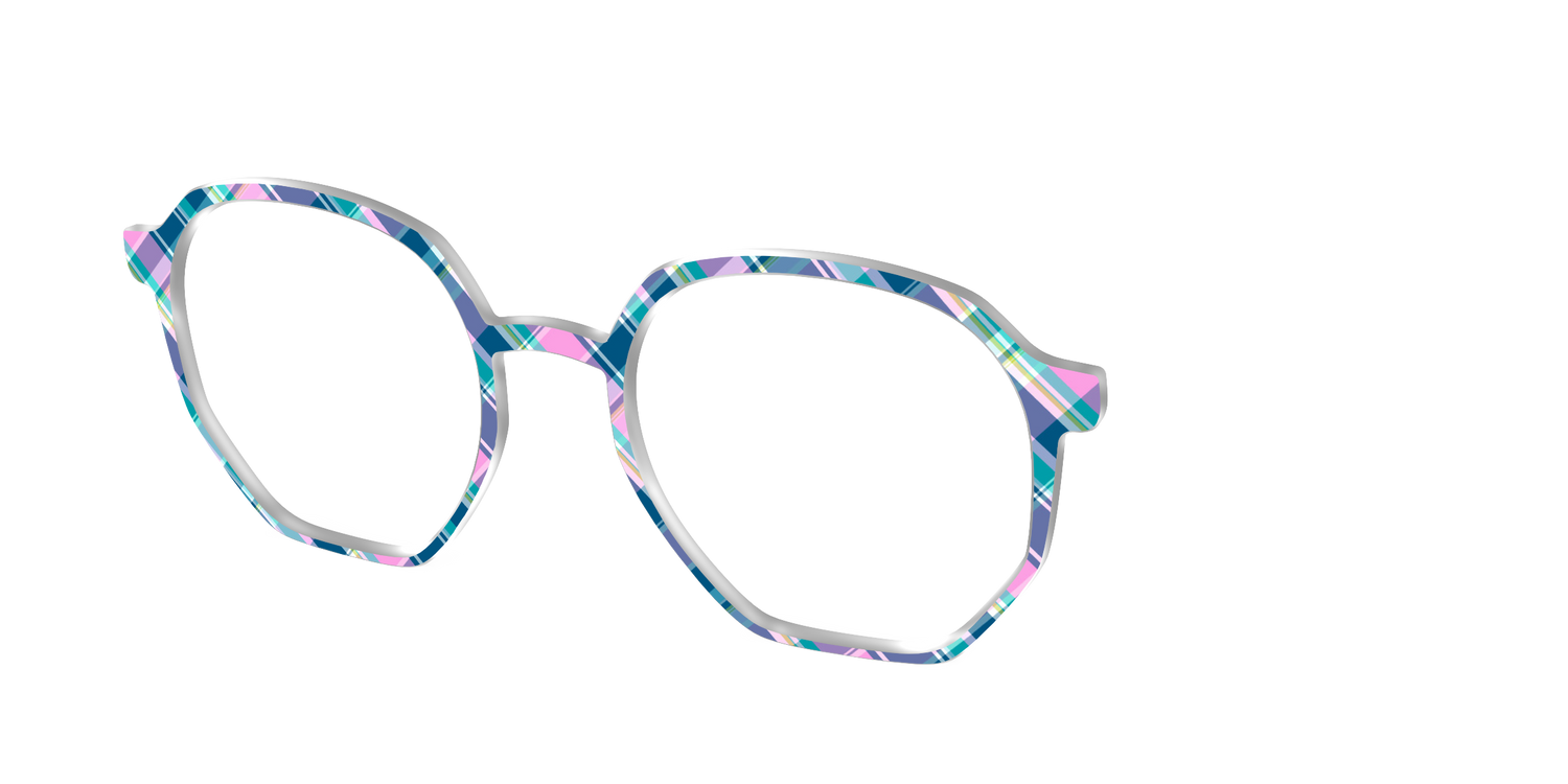 The Breezy Plaid - Angle Top Image - Pair Eyewear