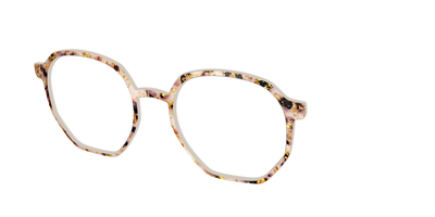 The Buttercream Tortoise with Gold Flakes - Angle Top Thumbnail - Pair Eyewear