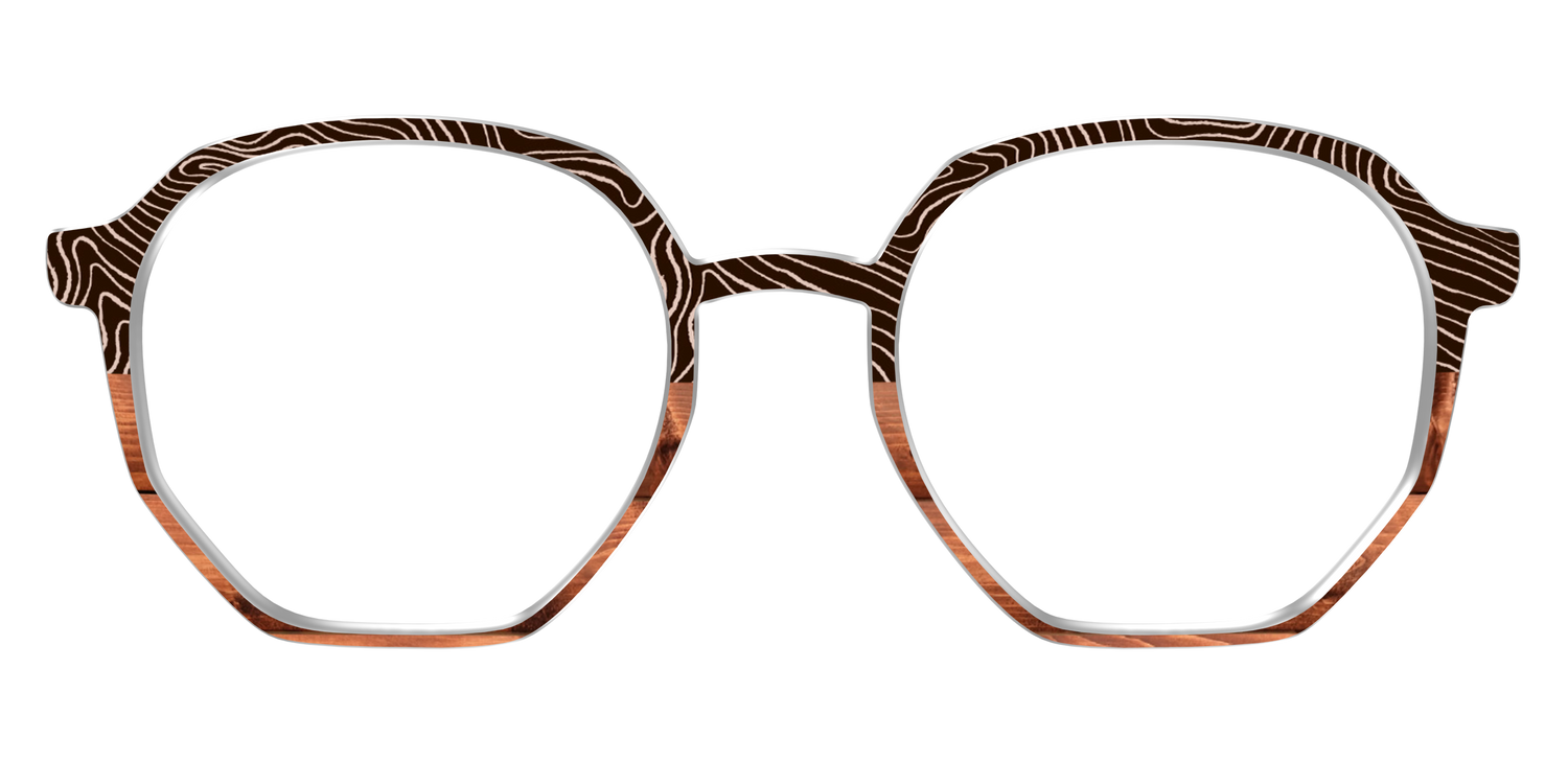 The Cabin Woodgrain Split - Front Top Image - Pair Eyewear