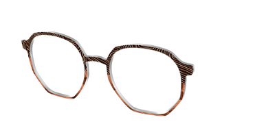 The Cabin Woodgrain Split - Angle Top Thumbnail - Pair Eyewear