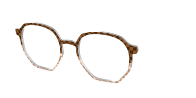 The Cappuccino Check Split - Angle Top Thumbnail - Pair Eyewear