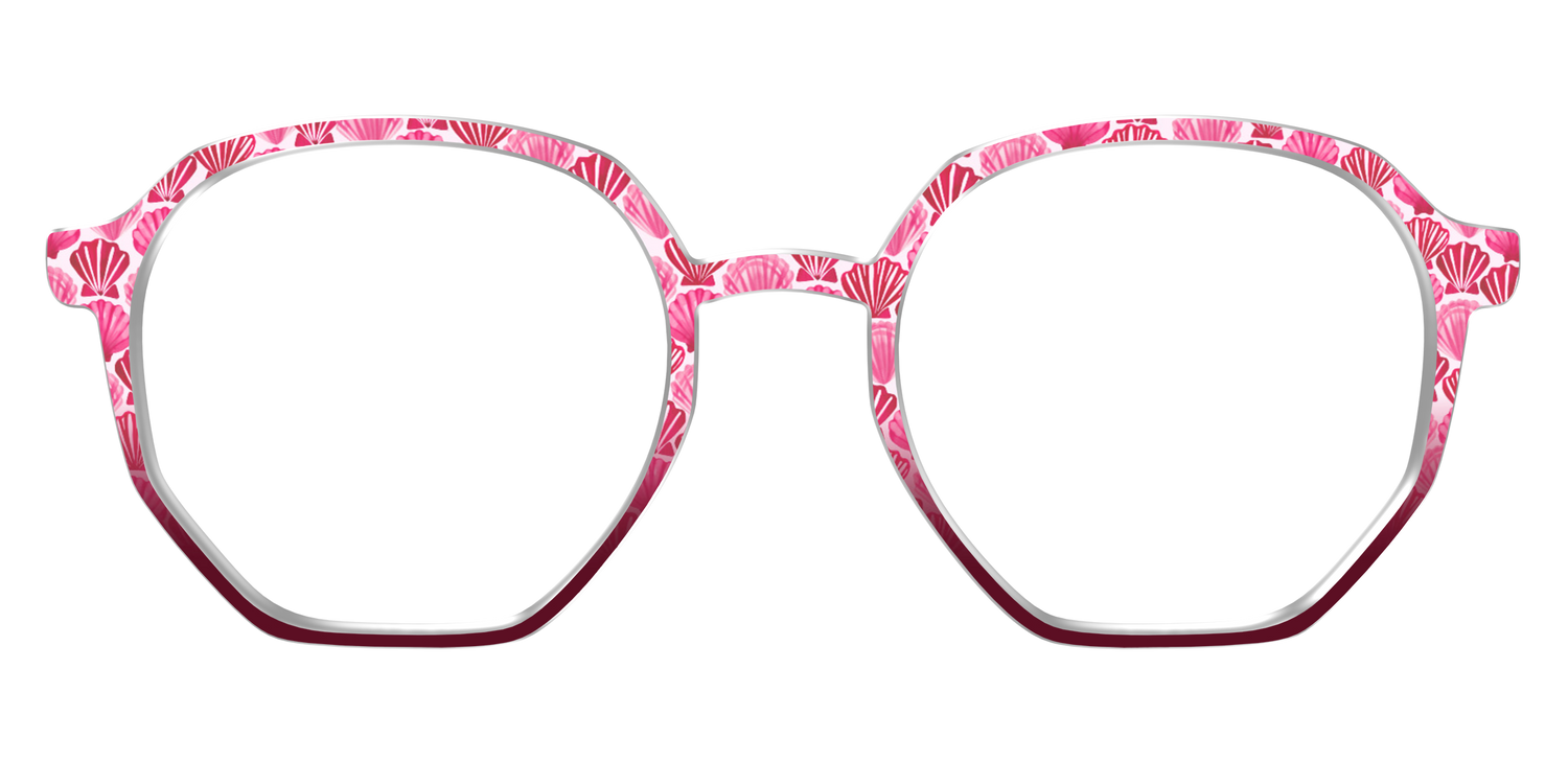 The Cerise Shell Scallop - Front Top Image - Pair Eyewear